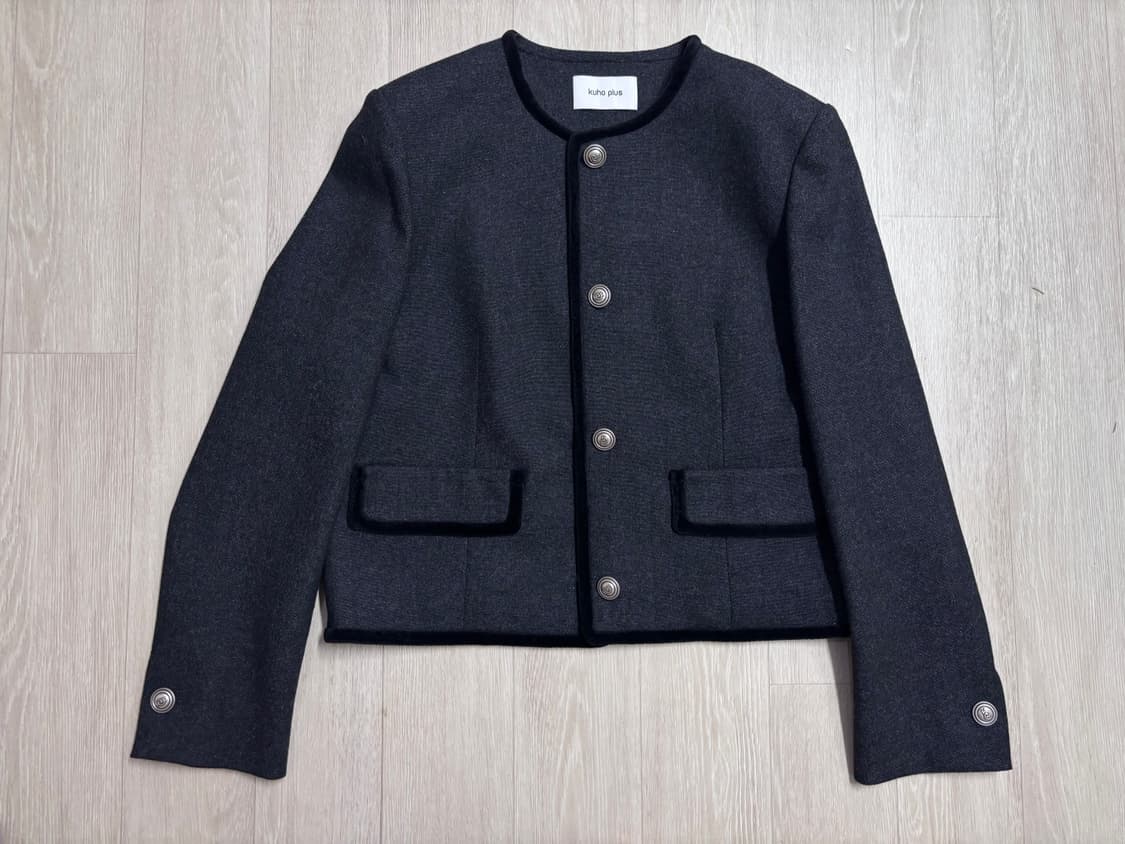 구호플러스 구플 벨벳 라운드 자켓 상품이미지1