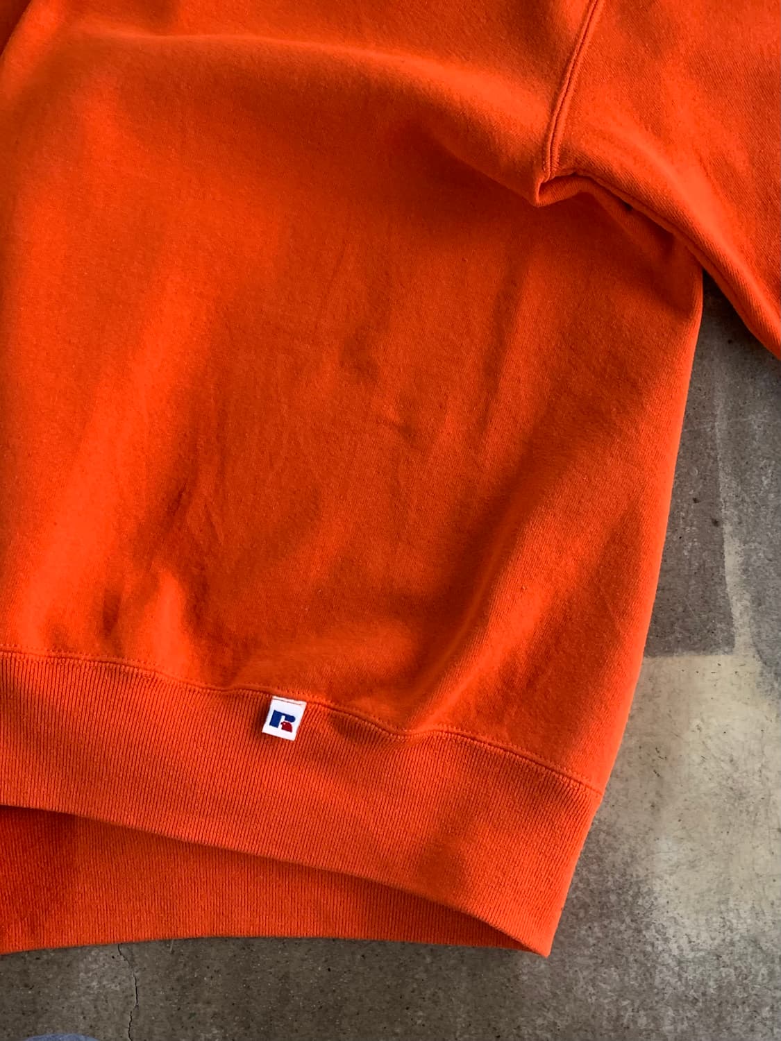 90s 러셀 애슬레틱 튜블러 스웻셔츠 오렌지 상품이미지7
