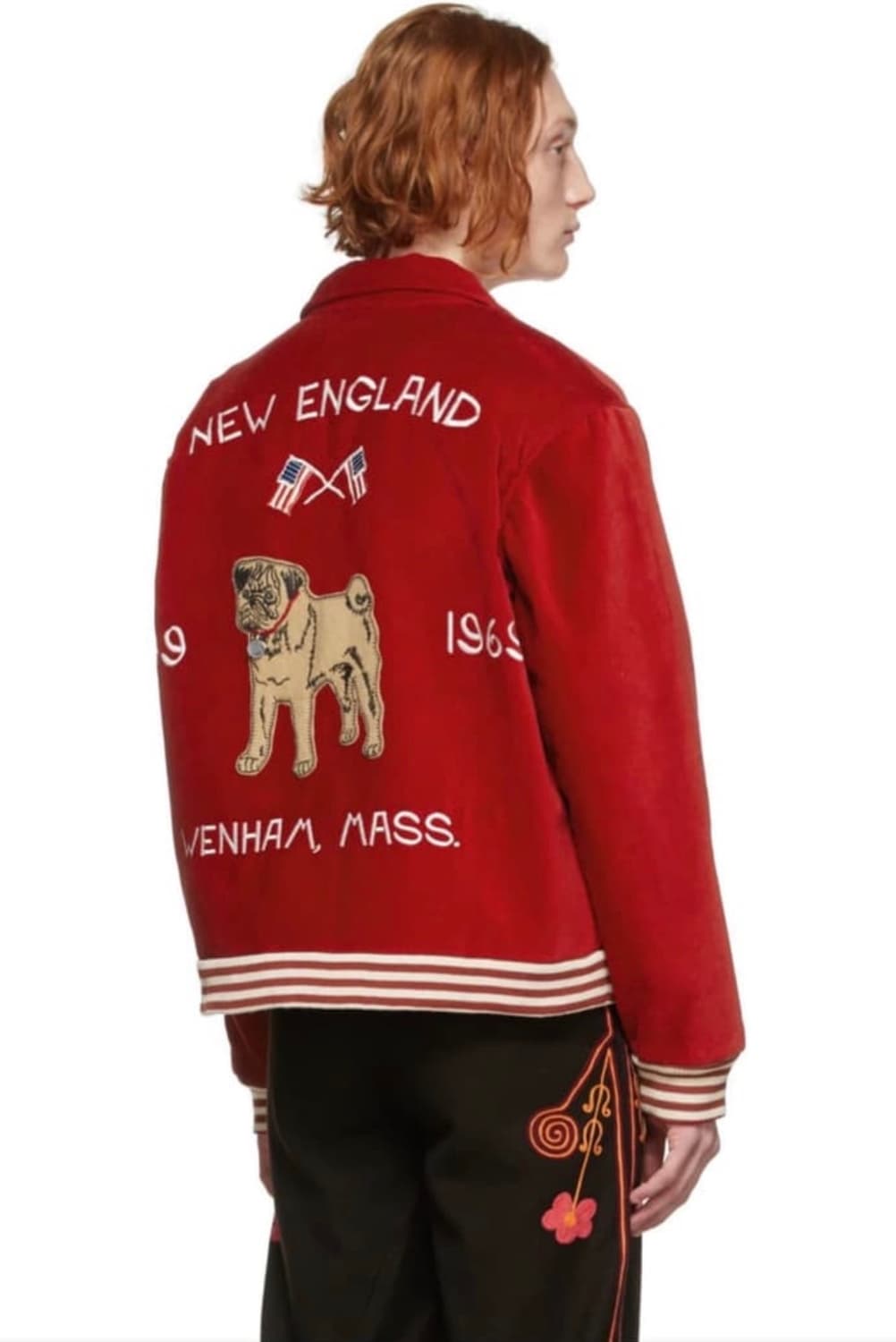 [L] BODE 보디 수베니어 윈햄 스웨이드 블루종 자켓 상품이미지1