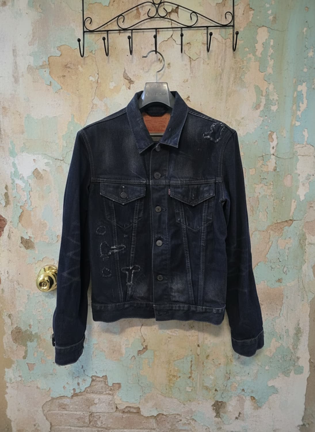리바이스 데미지 데님 자켓 S 상품이미지1