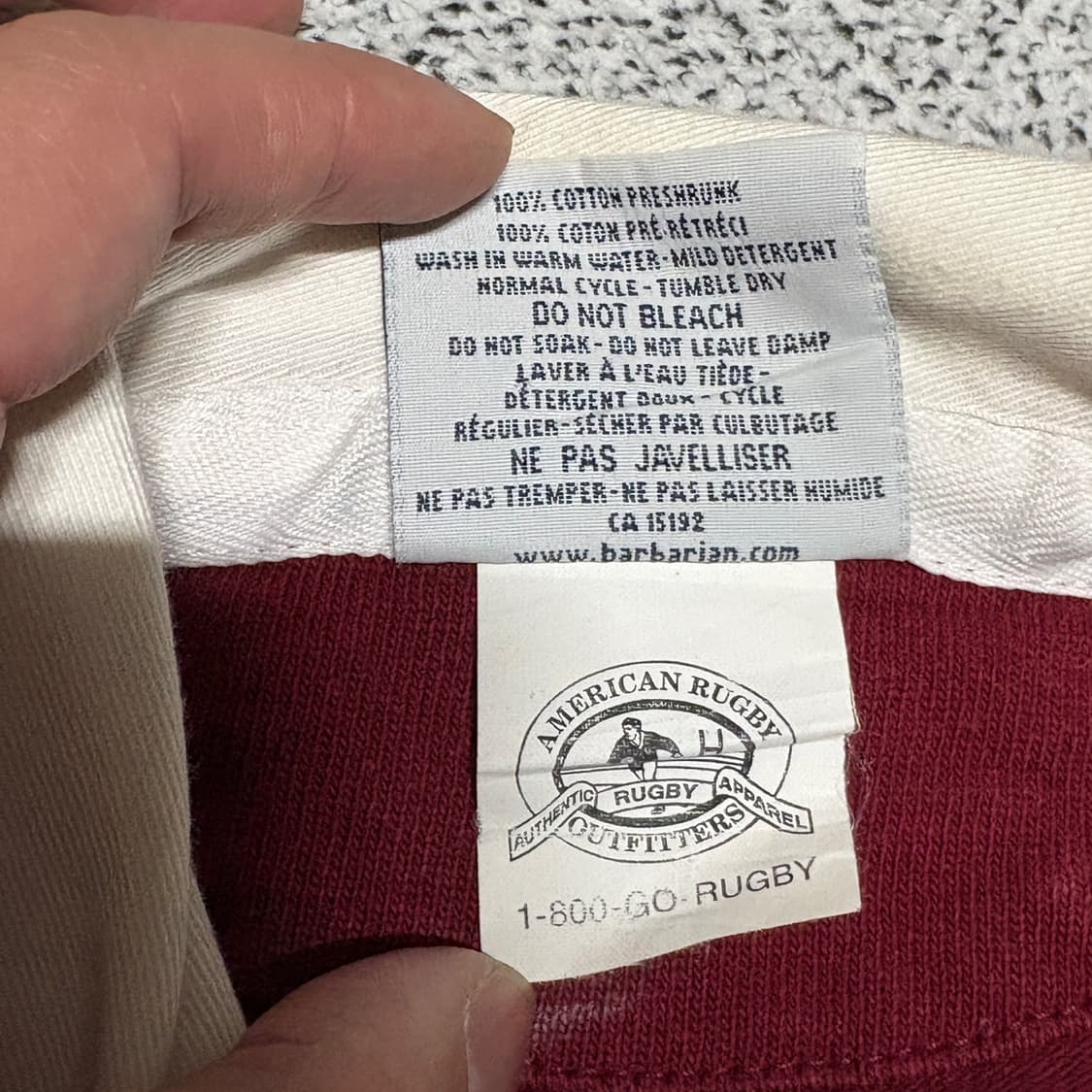 빈티지 바바리안 스포츠웨어 럭비 티셔츠 'IONA PREP ROWING' 상품이미지7