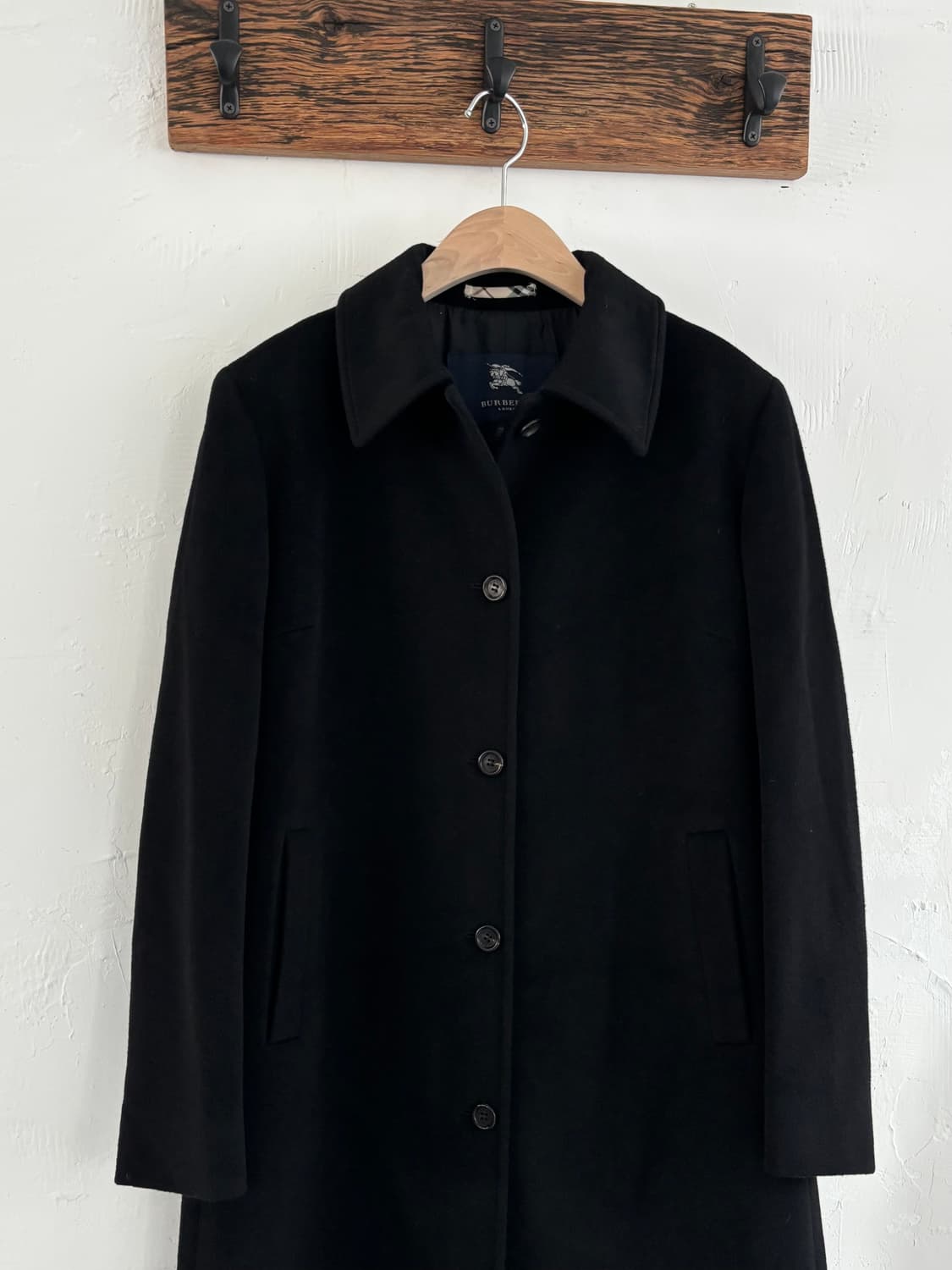 Burberry 버버리 블랙 싱글 브레스트 코트 상품이미지3