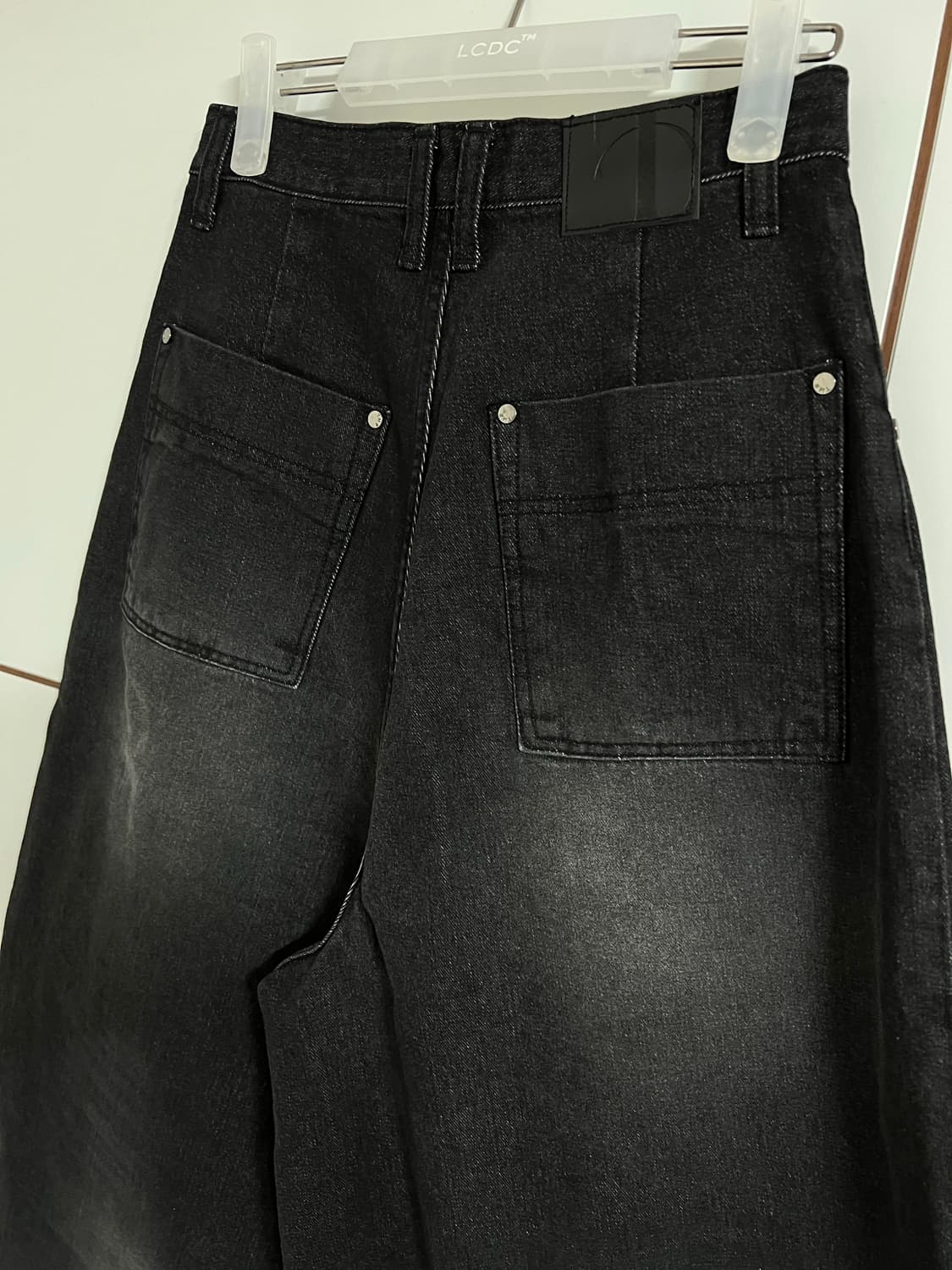 [트리밍버드]트밍 요크 벌룬 데님 블랙 1사이즈 상품이미지4