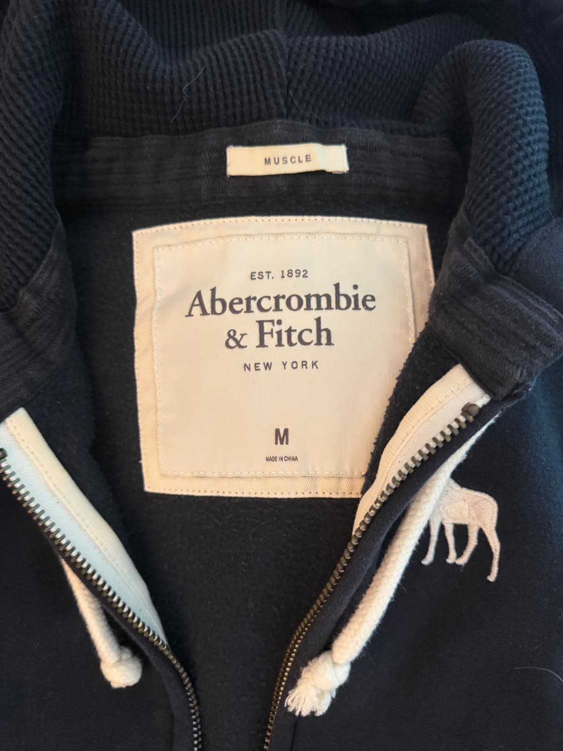 아베크롬비 네이비 후드집업 후디 M 상품이미지2