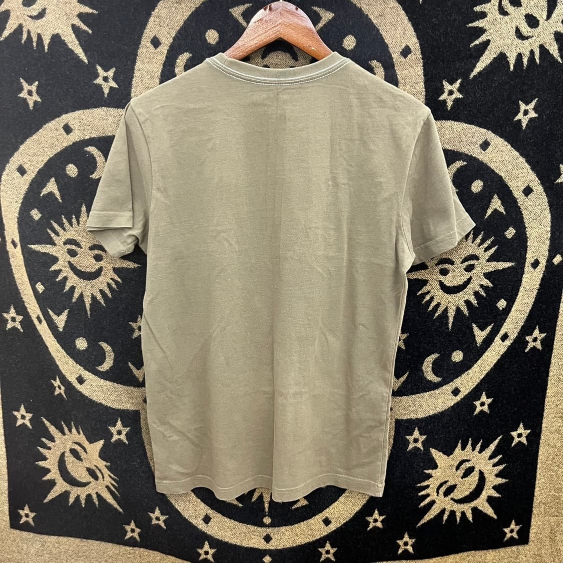 버커루 빈티지 스트릿 펑크 올리브그린 에나멜로고 반팔티 K0165 상품이미지4