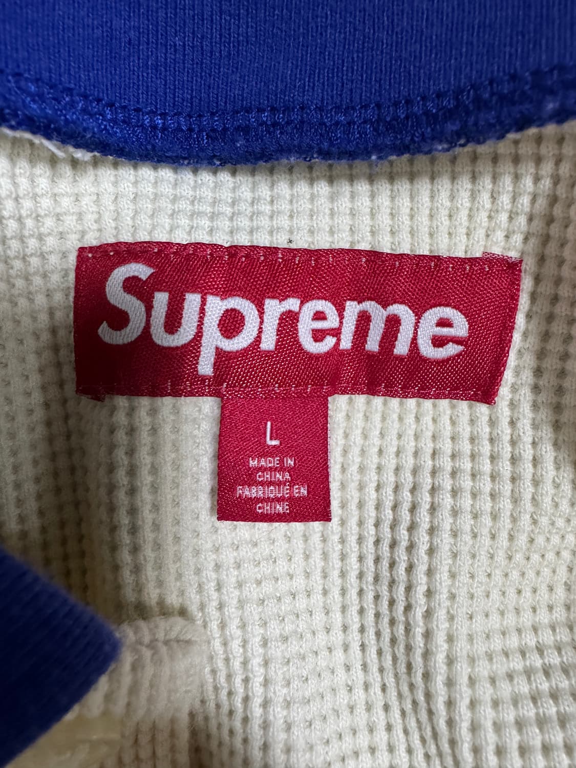 [L]슈프림 써멀 롱슬리브 폴로 내츄럴 - 23FW 상품이미지3