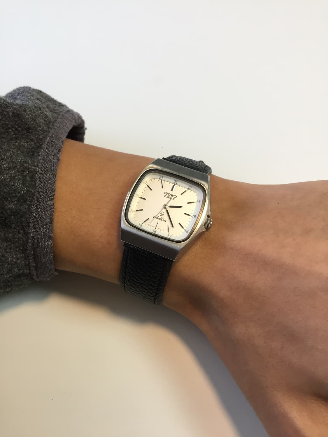 80s seiko silver wave square quartz 상품이미지6