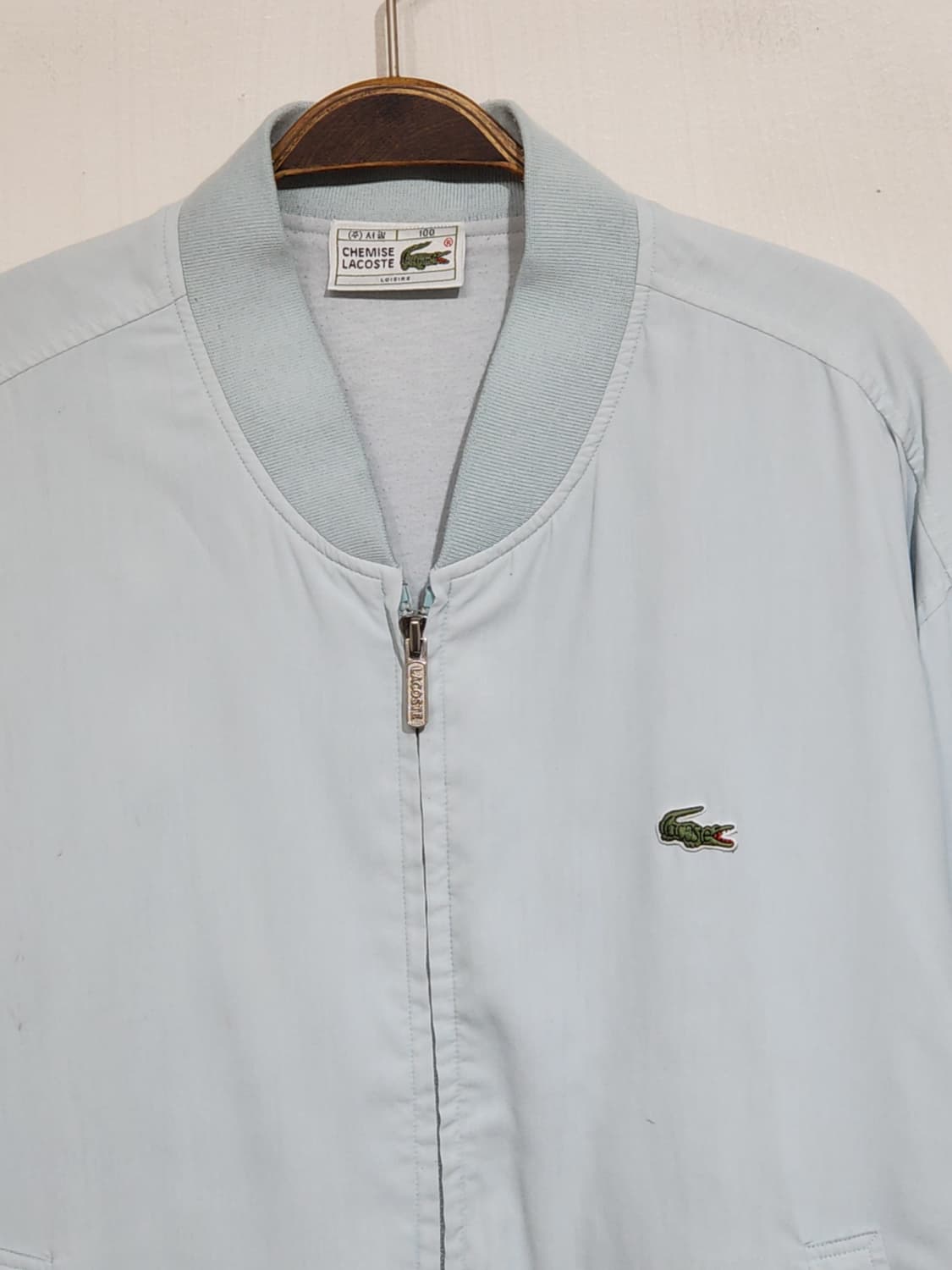 (100) 라코스테 블루종 점퍼 하늘색 로고 자켓 캐주얼  상품이미지2