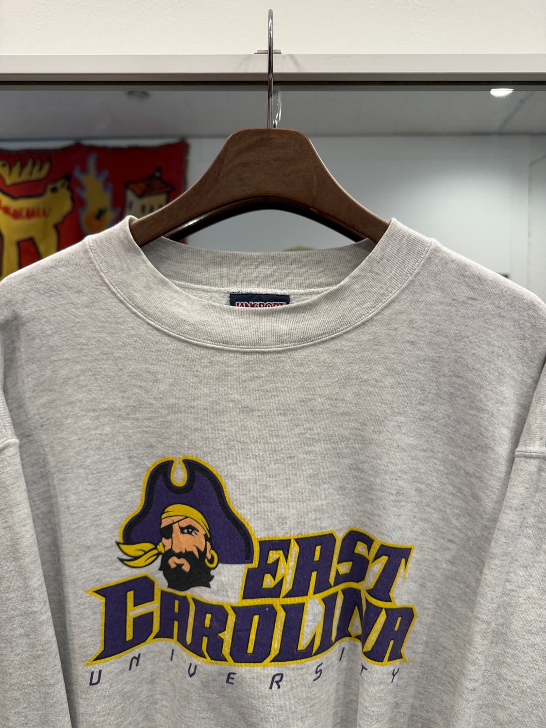 90s Jansport 잔스포츠 EAST CAROLINA 스웻셔츠 상품이미지3