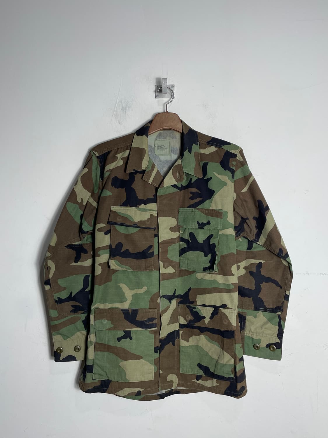 미군 오리지널 우드랜드 군복 자켓 S/R 상품이미지1
