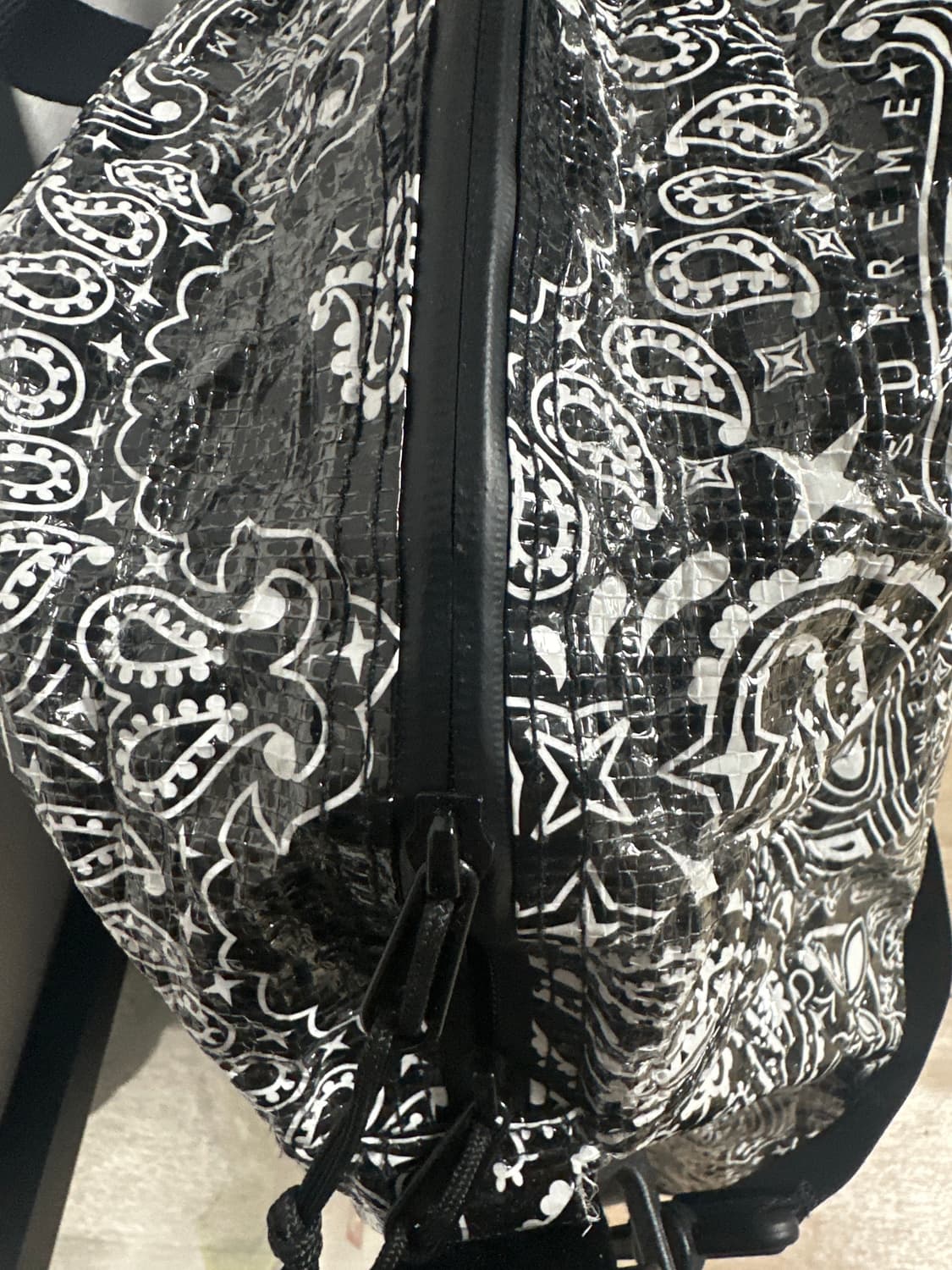 슈프림 반다나 타프 라지 더플백 블랙 21SS 상품이미지2