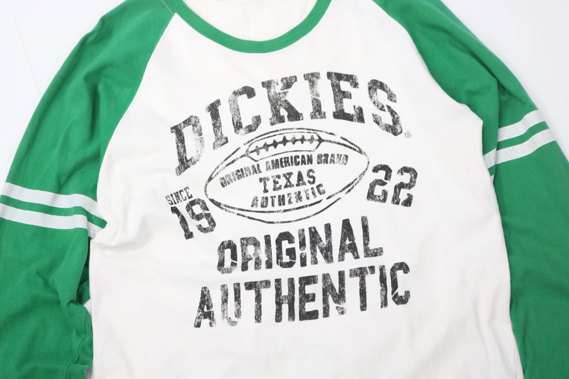 Dickies 디키즈 빈티지 미식축구 그래픽 래글런 긴팔 티셔츠 (M) 상품이미지3