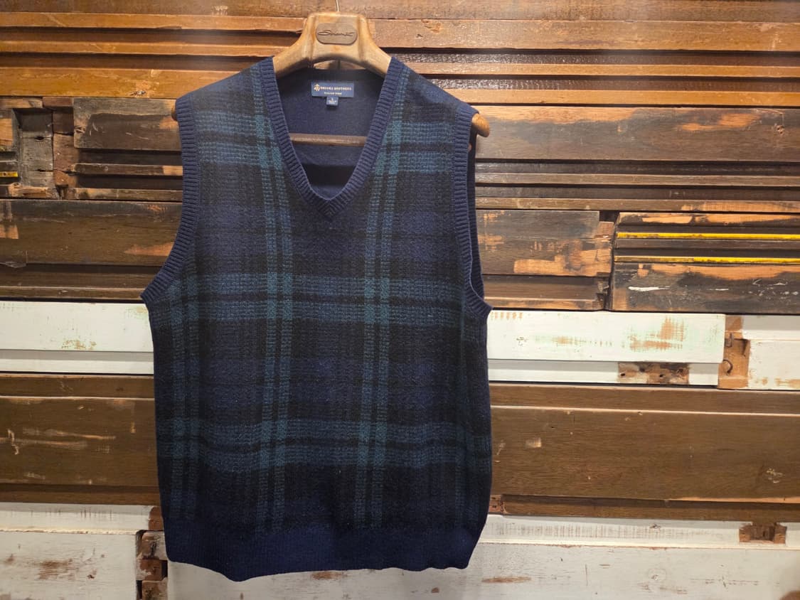 브룩스브라더스 블랙와치패턴 니트베스트 상품이미지5