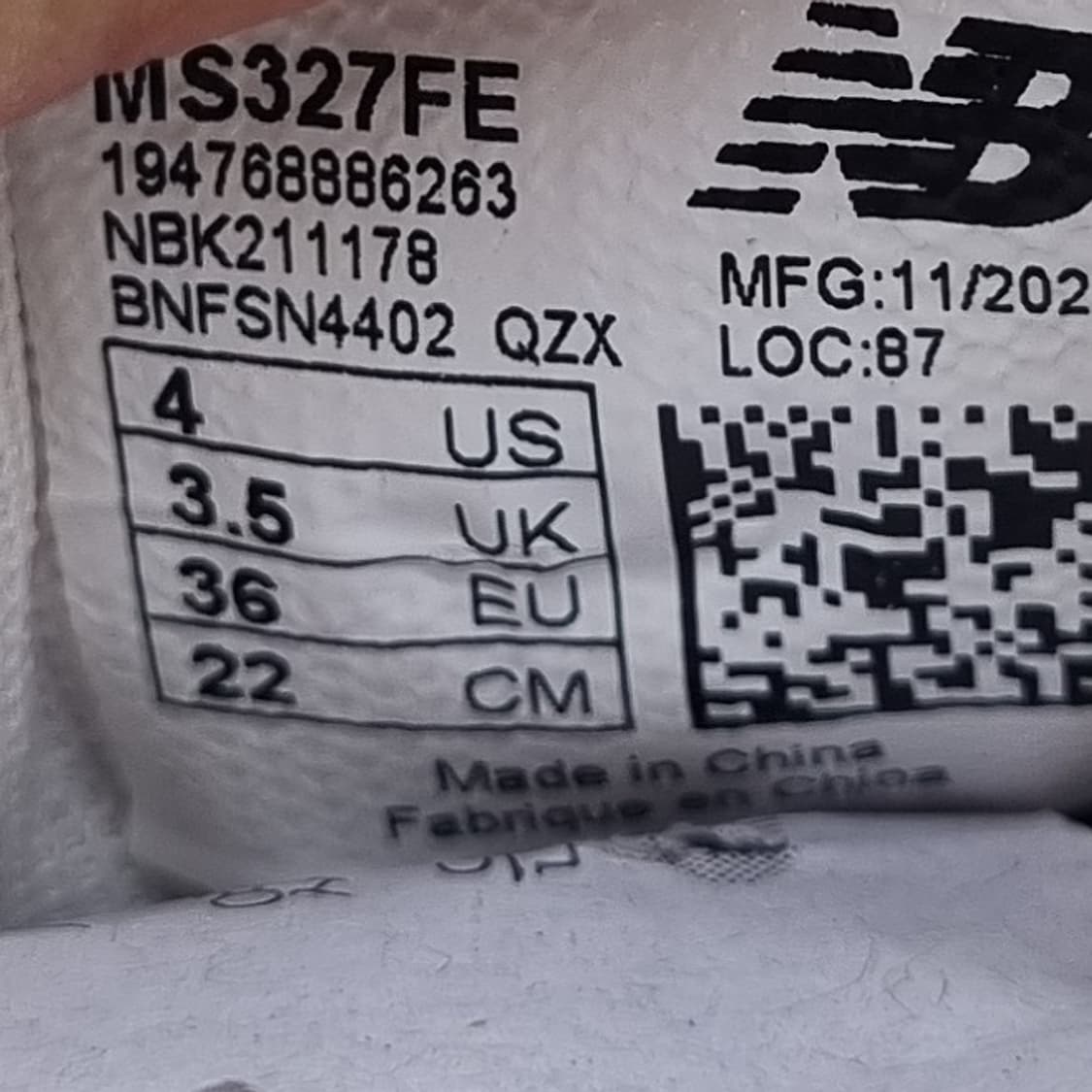 뉴발란스 327 시솔트 운동화220 상품이미지6