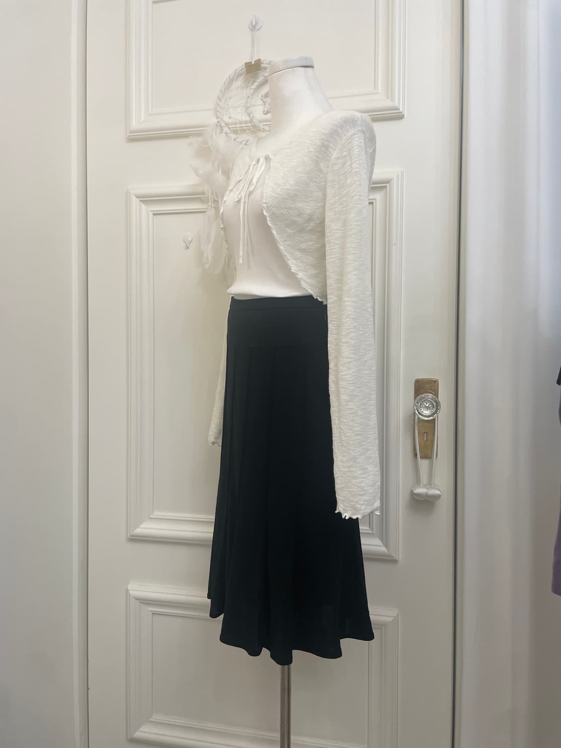 black lining basic skirt 상품이미지2