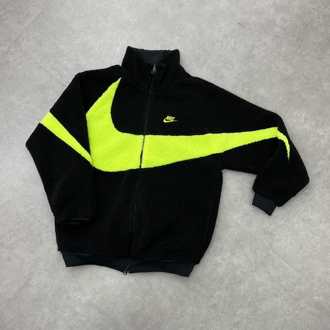 나이키 형광 검형 빅스우시 플리스 양털 자켓 리버시블 상품이미지1
