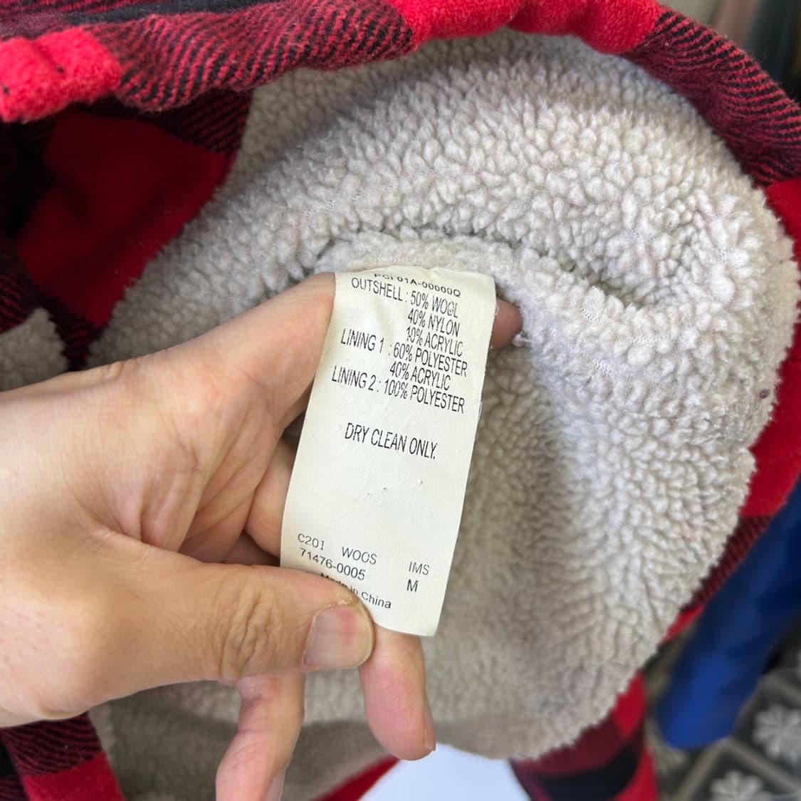 15918 - 리바이스 타탄체크 쉐르파 자켓 상품이미지6