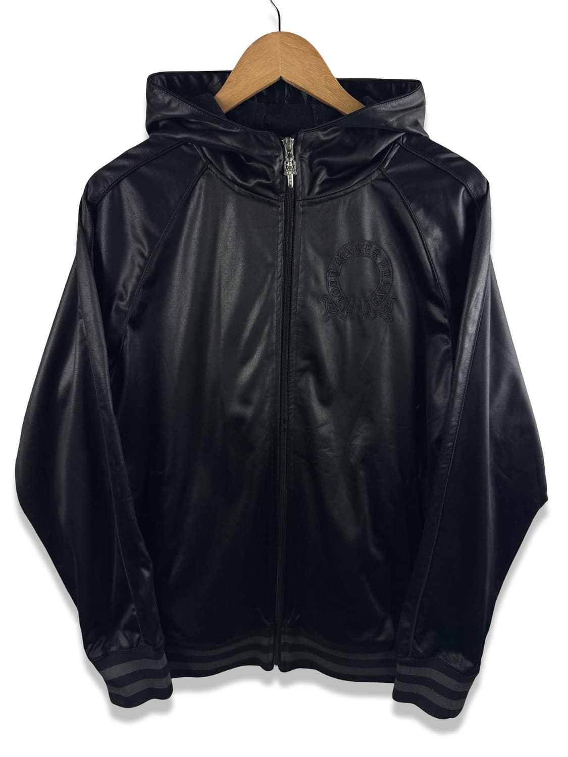 JPN 스컬 큐빌 대거디테일 유광후드집업2379 상품이미지2