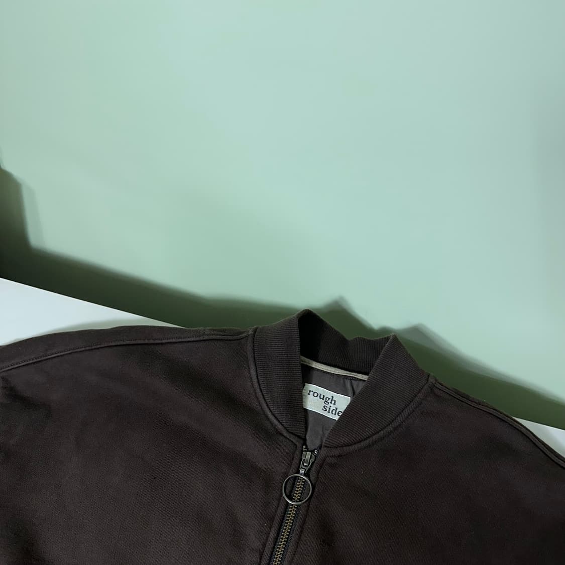 3 XL 러프사이드 딥브라운 헤비스웻코튼 투웨이자켓 상품이미지2