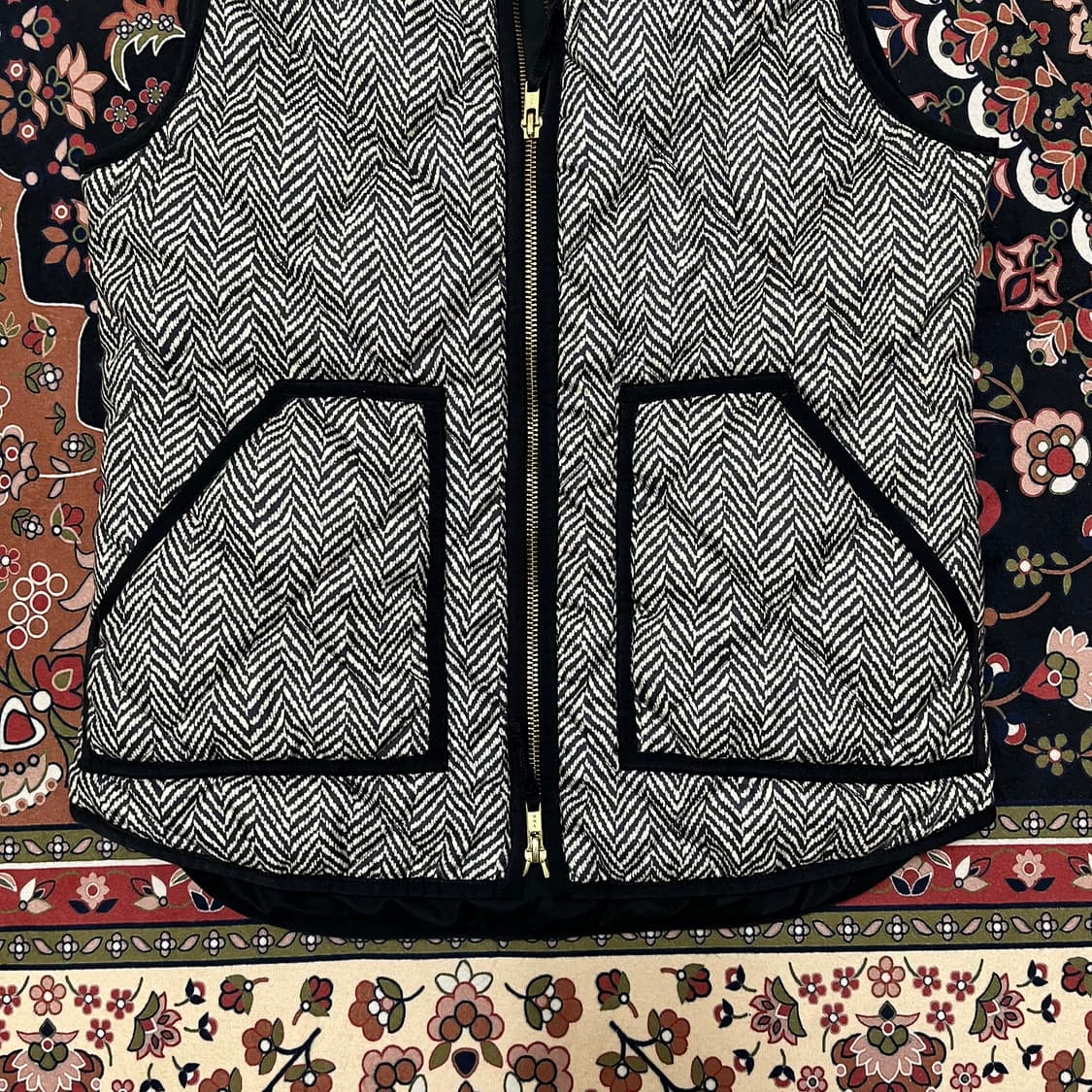 제이크루 여성 헤링본 퀼팅 패딩 베스트 XS/85 상품이미지3