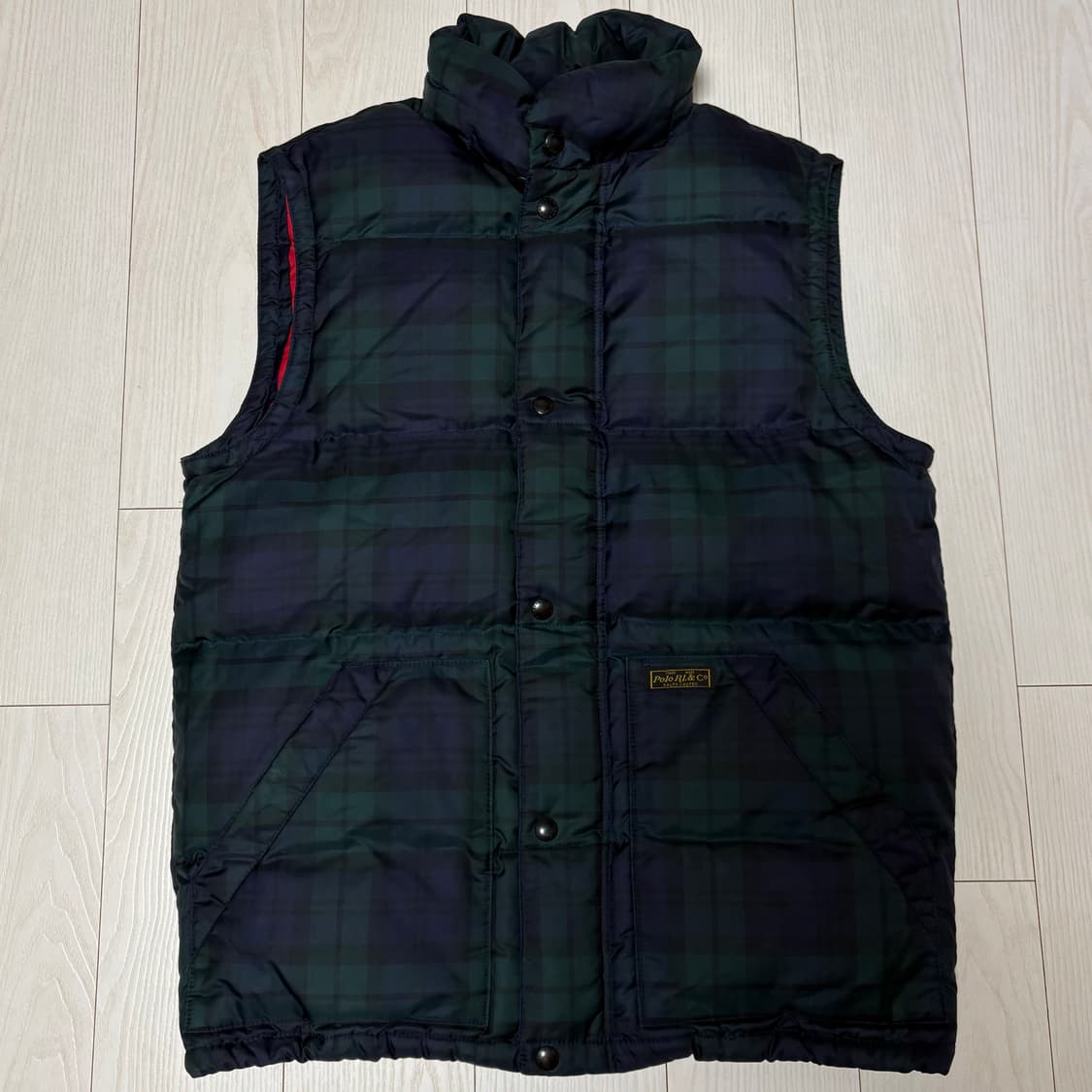 [M] 폴로 랄프로렌 타탄체크 베스트 패딩조끼 상품이미지1