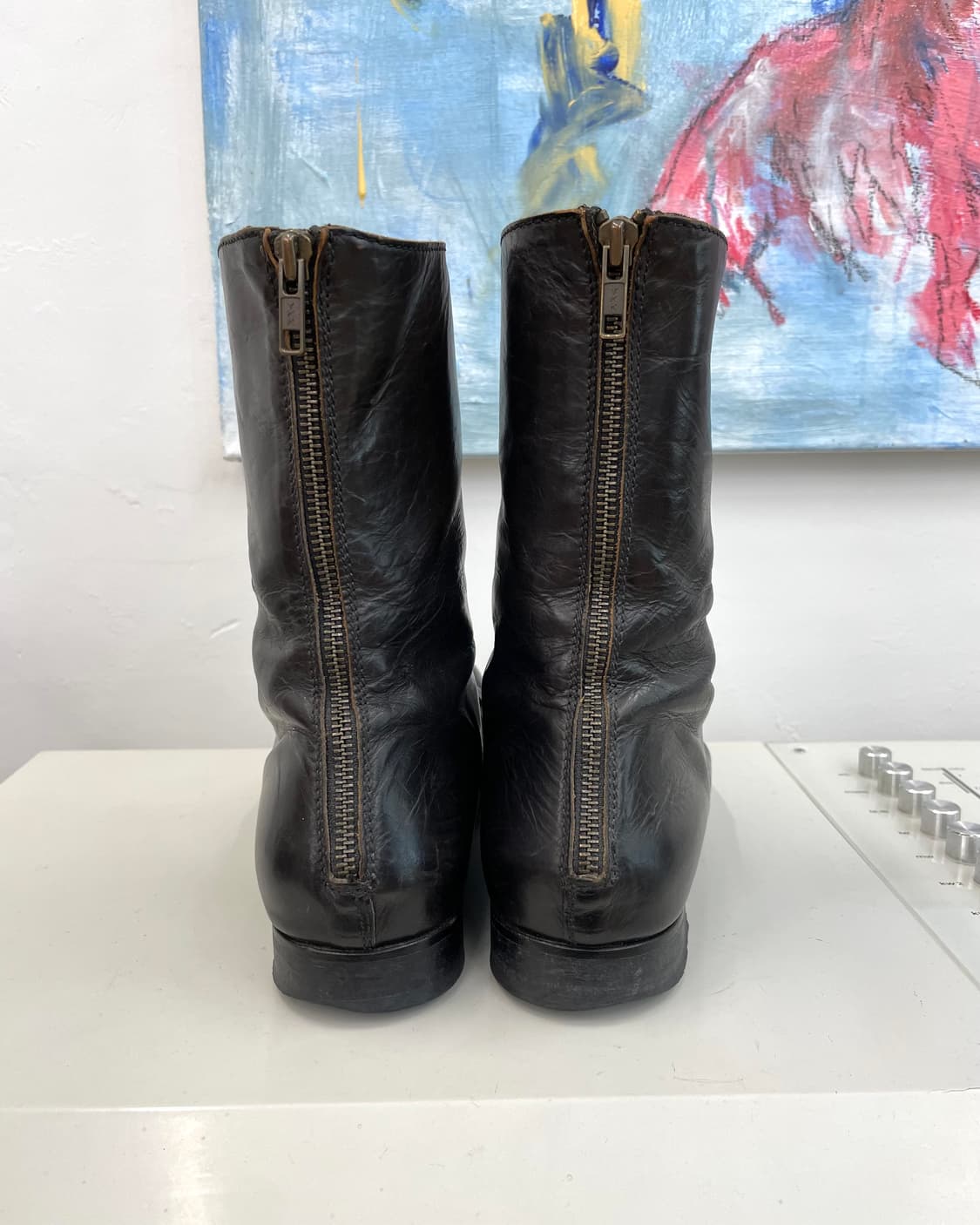 [41] 컬렉션프리베 드레이프 레더 부츠 상품이미지4