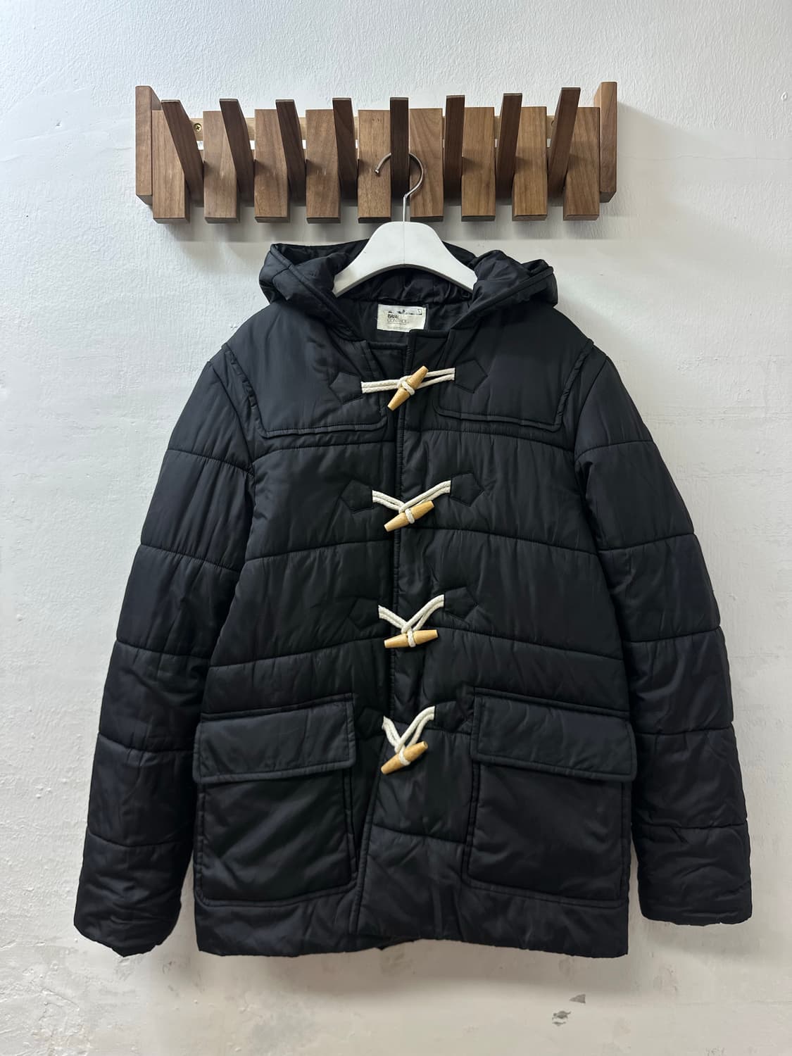 일본빈티지 BASE CONTROL 베이스 컨트롤 떡코 토글 후드 패딩 상품이미지1