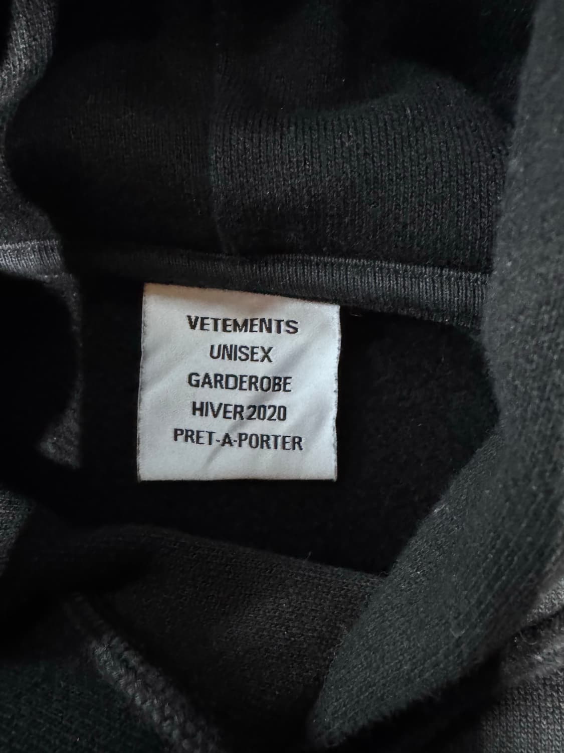 베트멍 VETEMENTS F/W 2020 바코드 로고 후드 상품이미지7