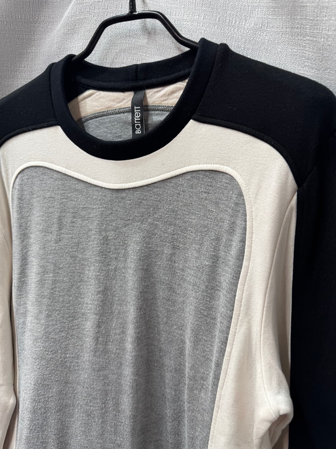 닐바렛 3색 컬러블럭 맨투맨 S(M) 남여공용 상품이미지2