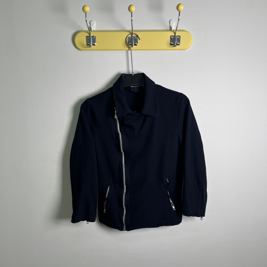 CDG 꼼데가르송 네이비 코튼 라이더 자켓 XS 상품이미지1
