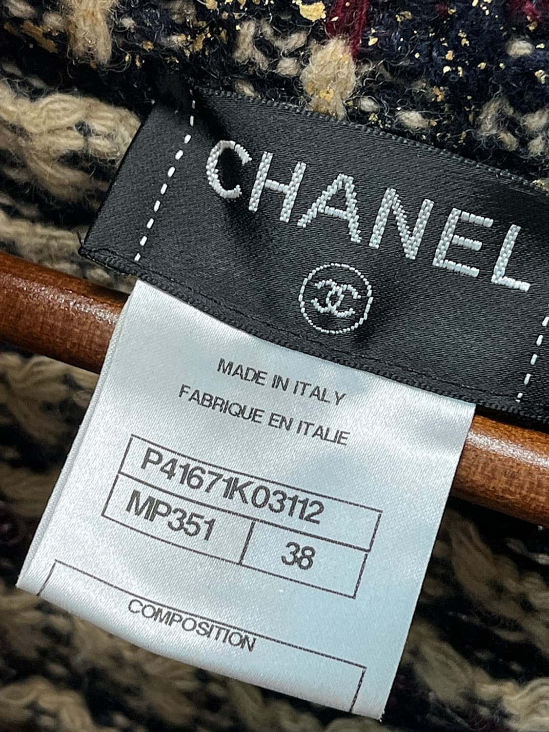 여) 샤넬 캐시미어 트위드코트  상품이미지3