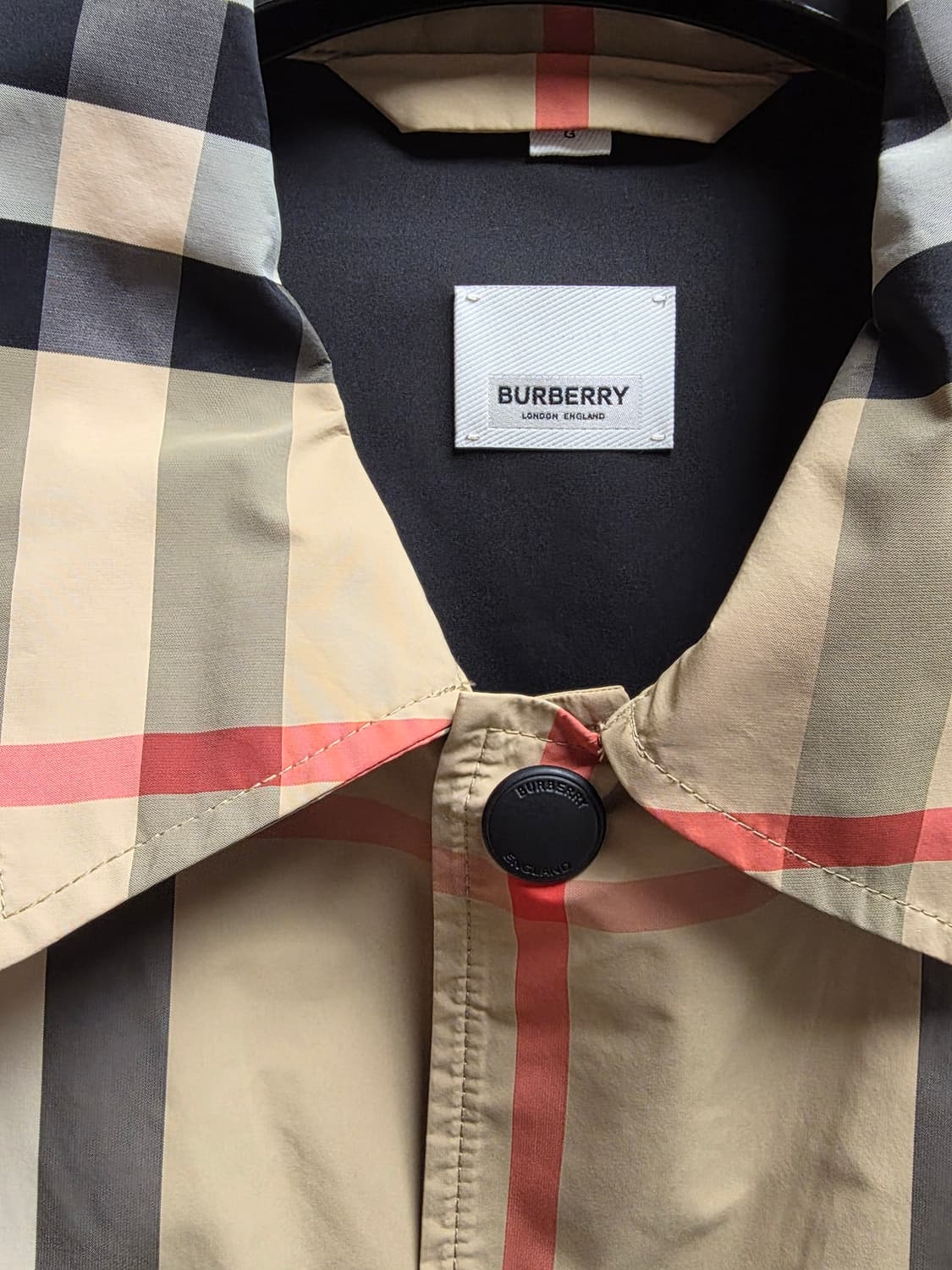 버버리 체크 셔츠자켓 L 상품이미지4