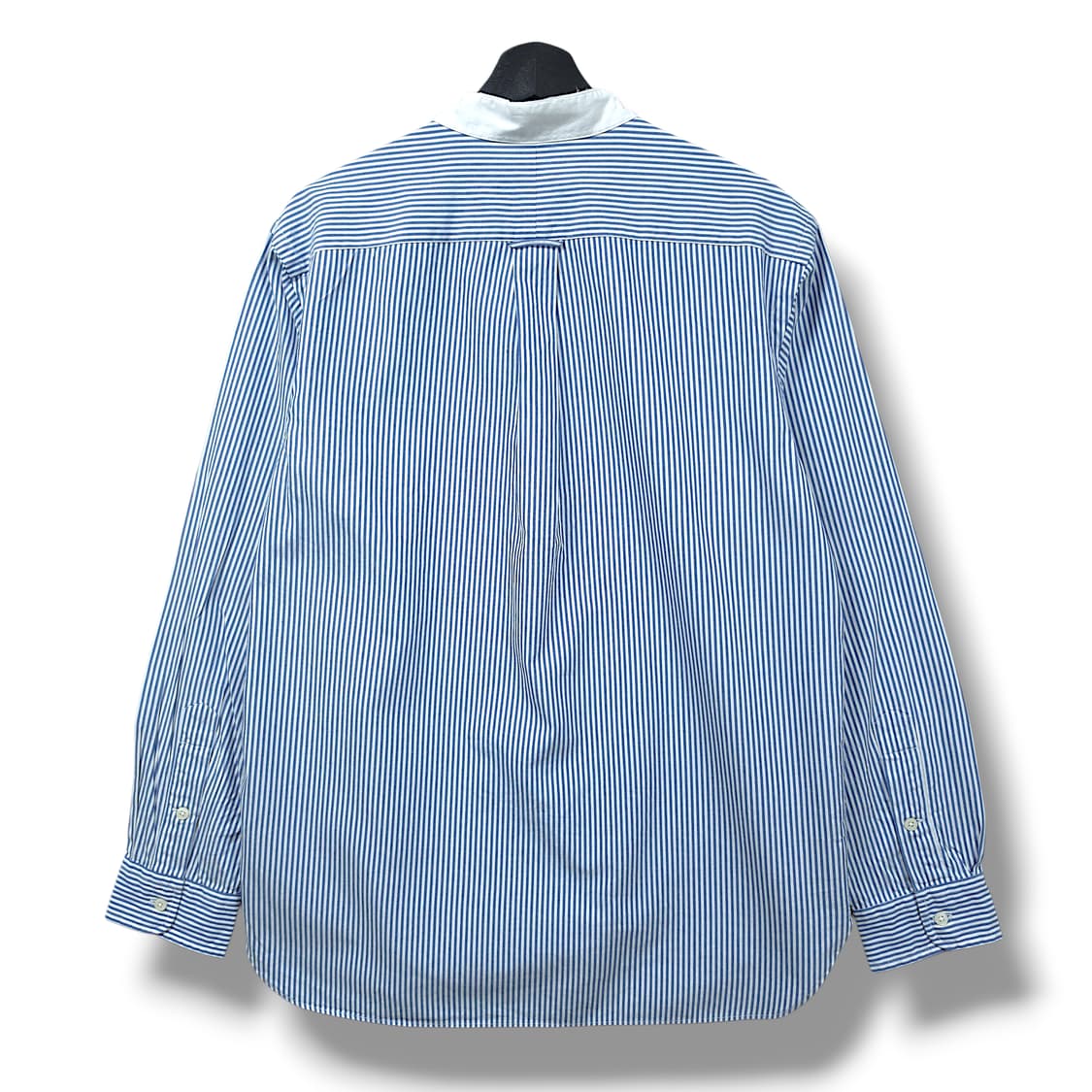 [XL] 폴로 화이트&블루 스트라이프 헨리넥 긴팔셔츠 상품이미지2