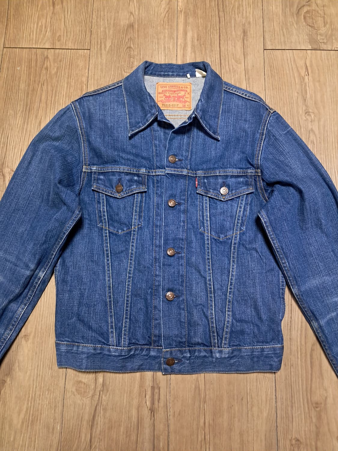 리바이스 타이거자수 데님자켓 40 상품이미지1