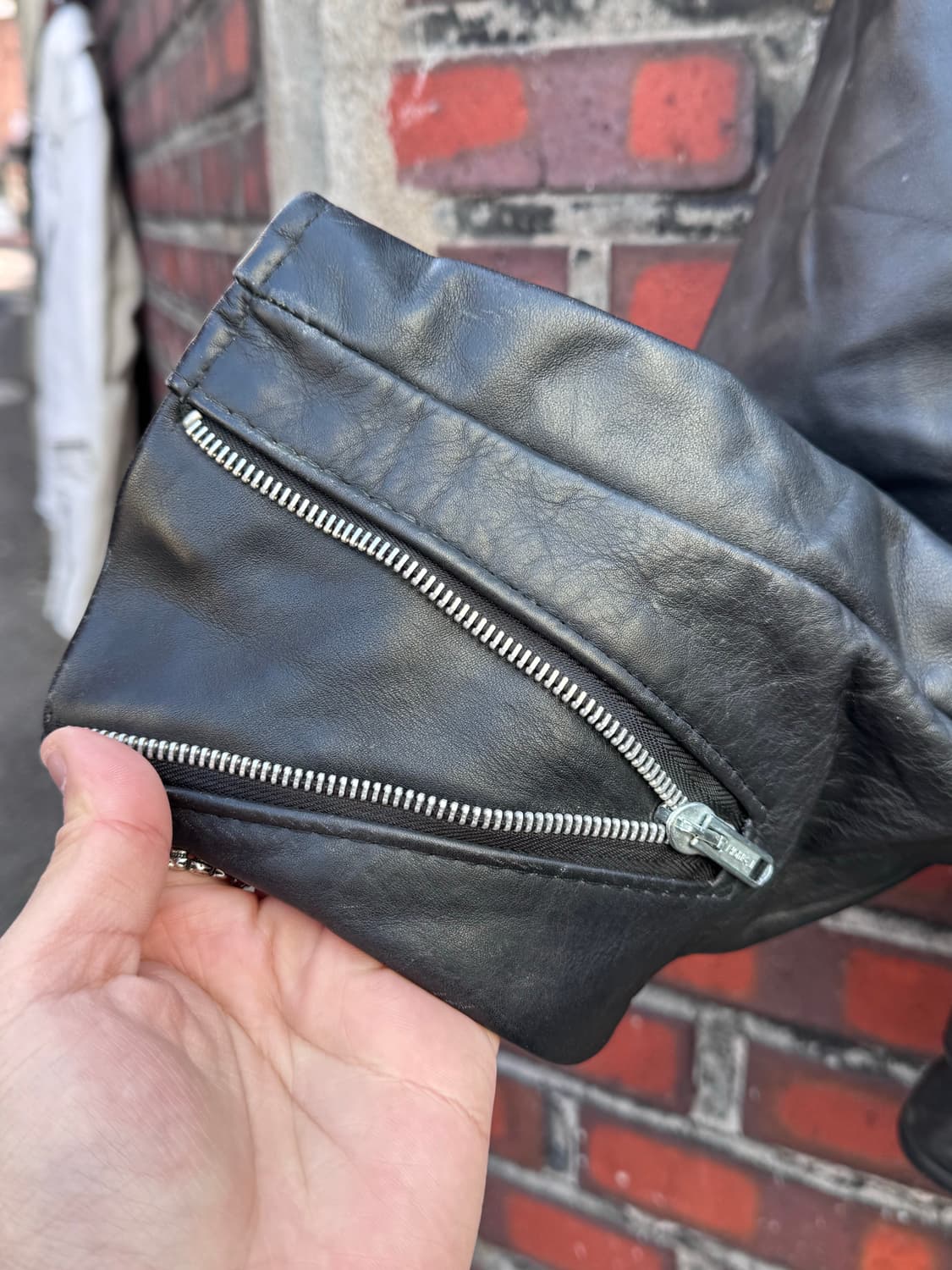 쇼트 퍼펙토 618 카우하이드 라이더자켓  상품이미지7