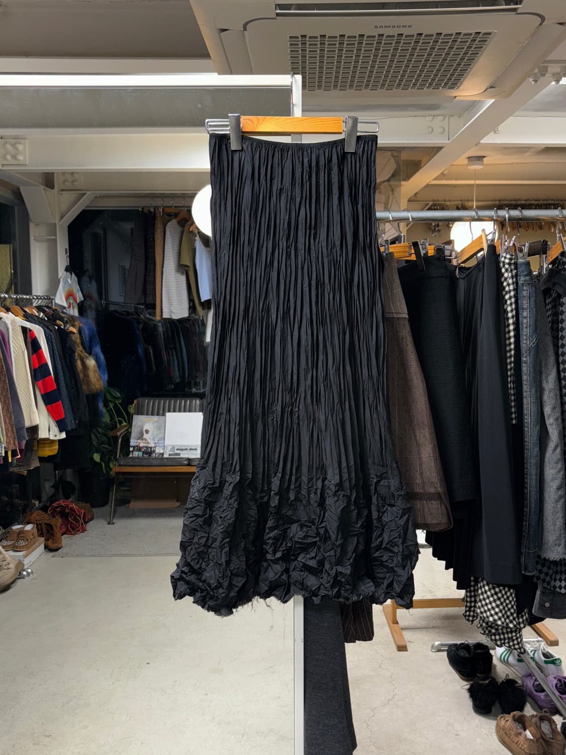 Nero 플리츠 롱스커트 상품이미지1