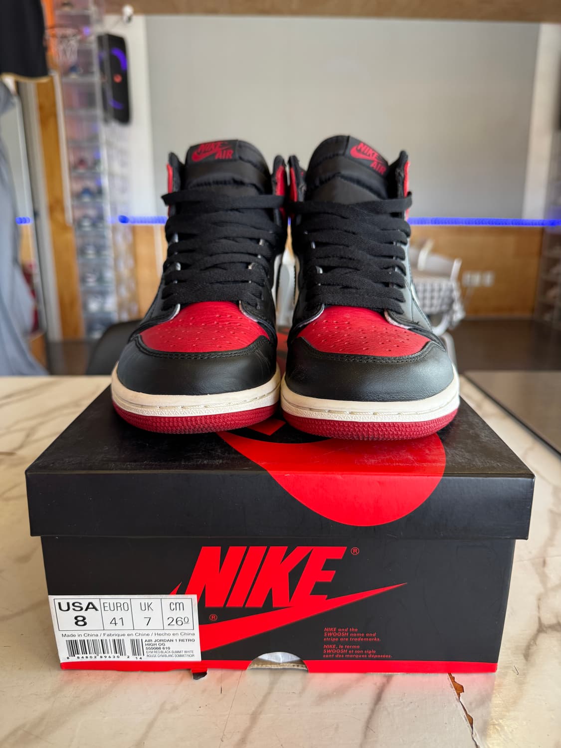 조던1 레트로 하이 OG 브레드토 260 팝니다 상품이미지2