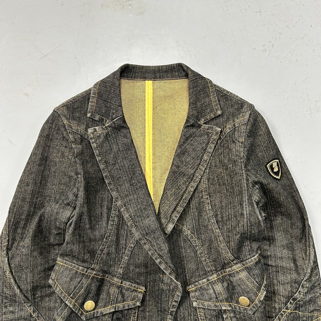 Pride 절개 데님 싱글자켓  상품이미지2