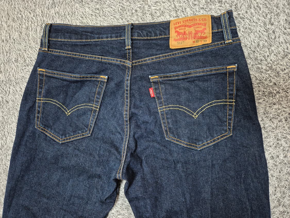 리바이스 511 남성 데님 팬츠 진청 32-32 상품이미지4