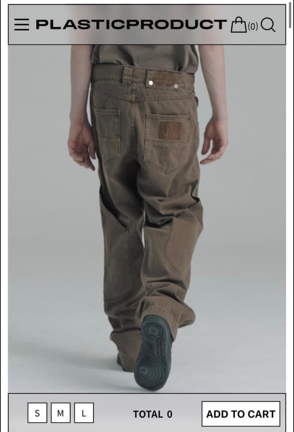 플라스틱프로덕트 MPa CALF POCKET PANTS (BROWN) S 상품이미지1