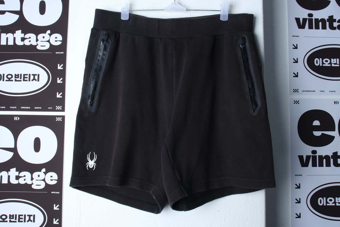 (XL) 스파이더 반바지 팬츠 스몰로고 에이징 블랙 올드스쿨-P9933 상품이미지2