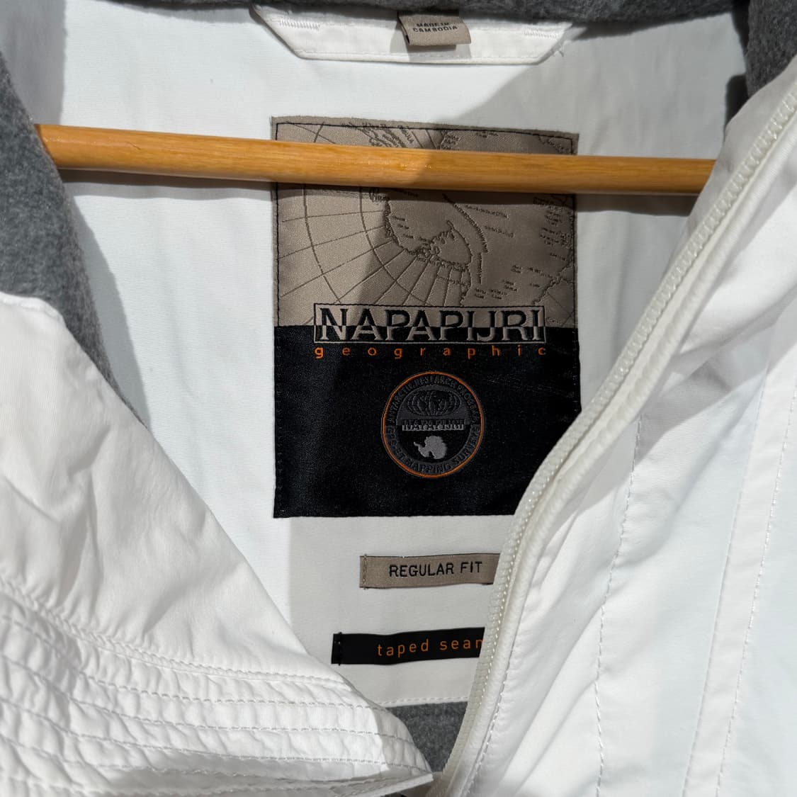 미사용)나파피리 화이트 스키 아노락 점퍼 XL 상품이미지4