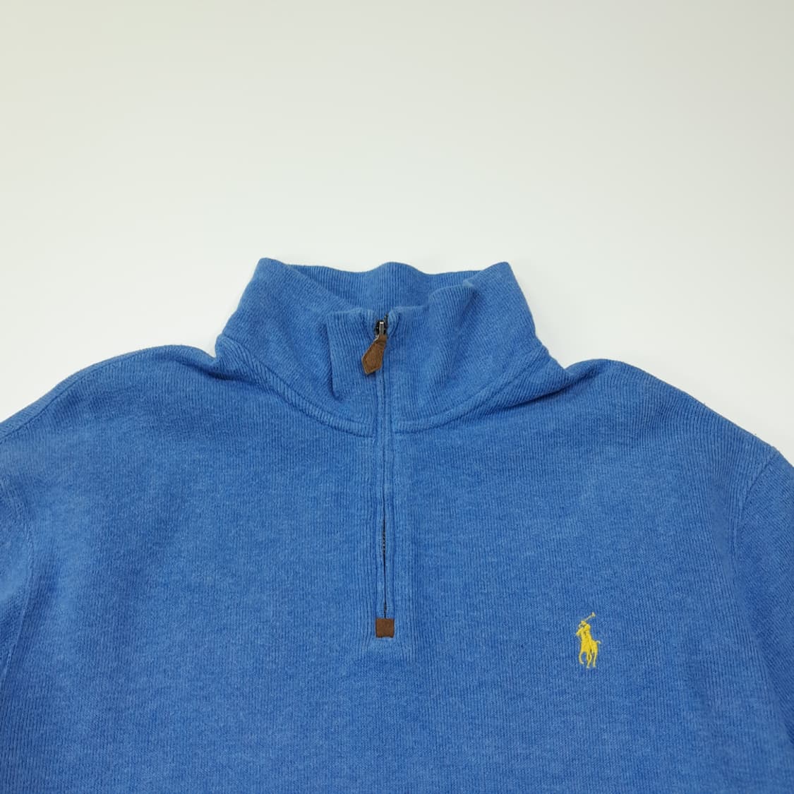 CL580 L 폴로 00s 코튼 옐로우포니 스카이블루 니트 스웨터 상품이미지2