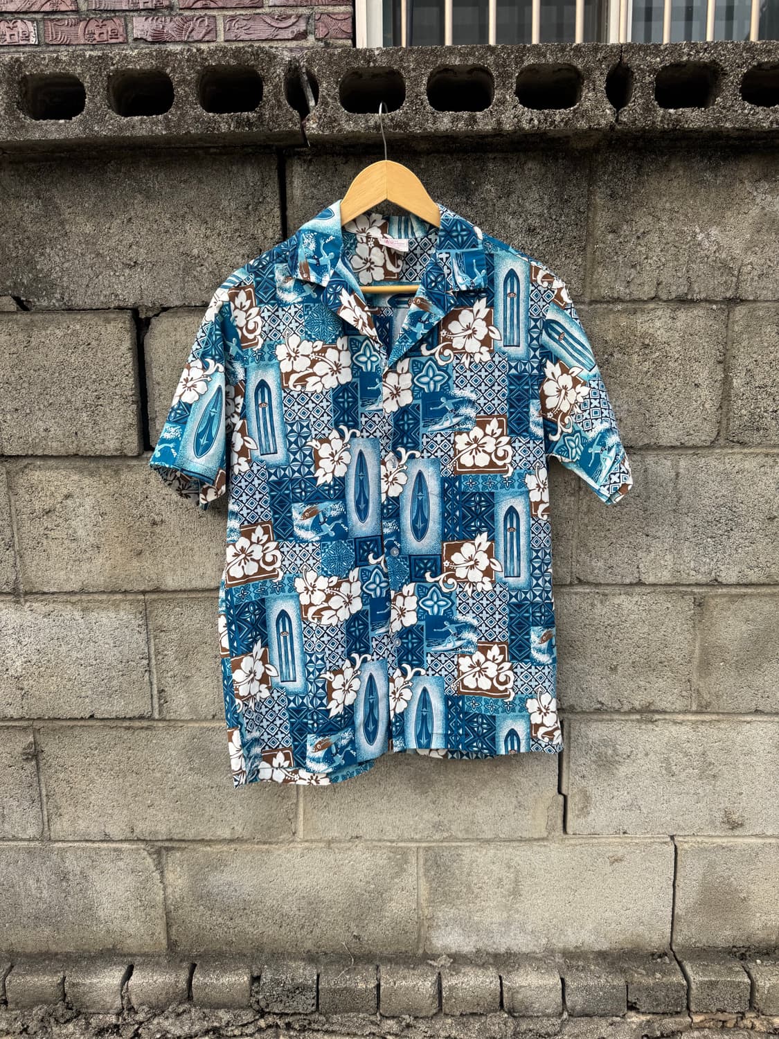 90s kalena fashions 빈티지 서핑보드 하와이안 셔츠 m 상품이미지1
