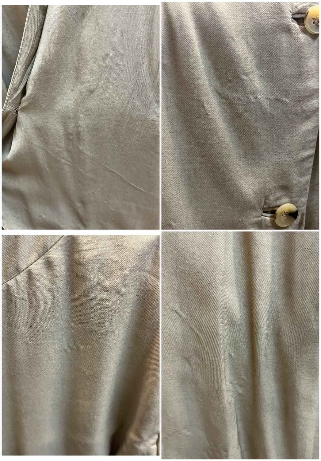 헬무트랭 더블 논카라 코트 베이지 M #csz4059 상품이미지6