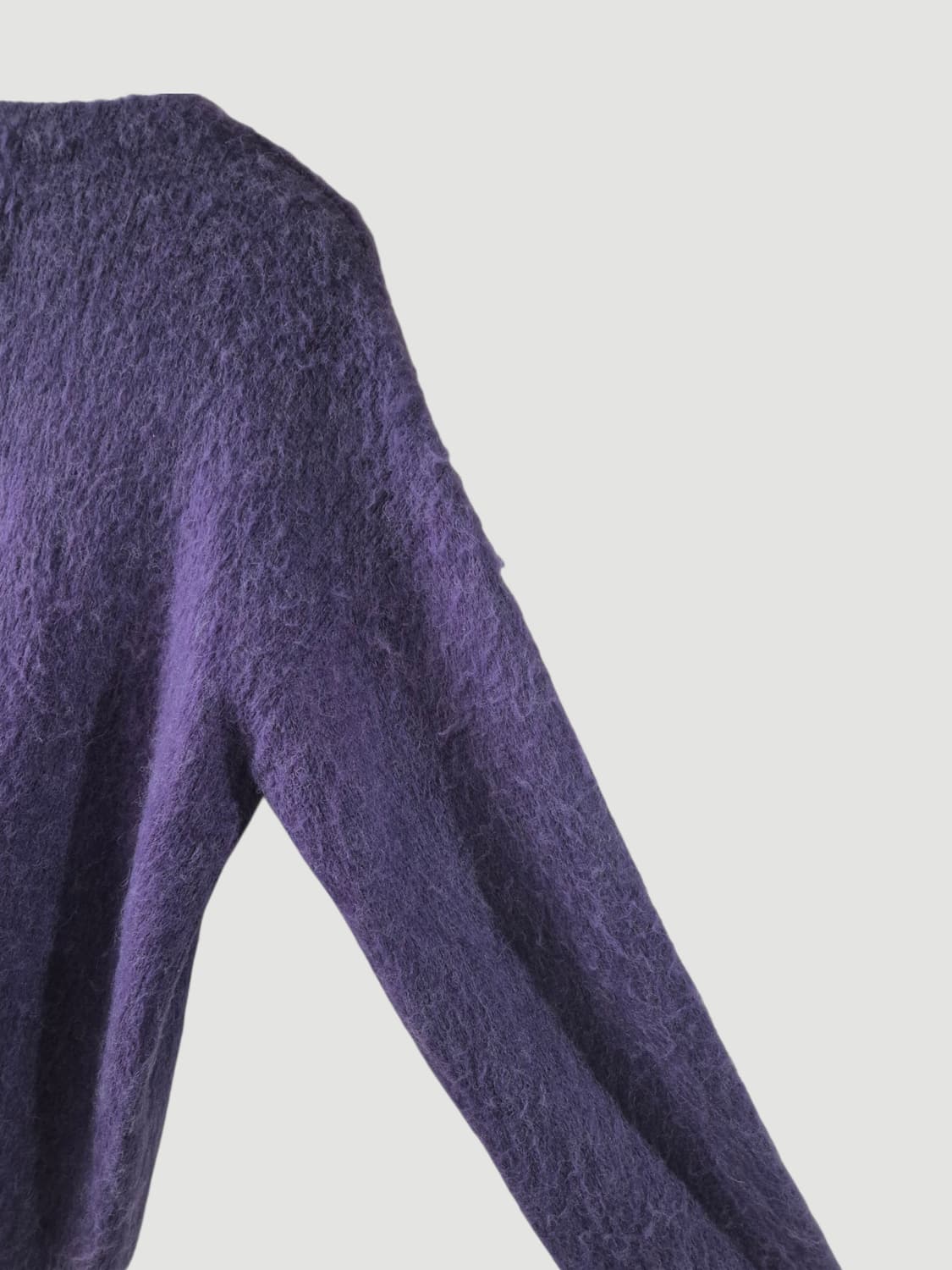 아웃스탠딩 모헤어 가디건 퍼플 자켓 상품이미지3