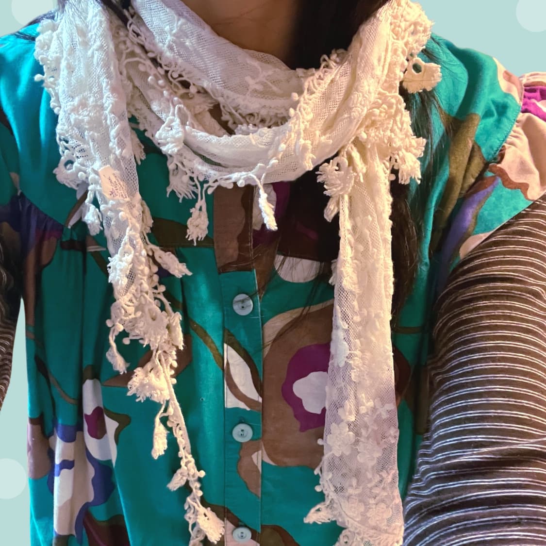 하구미 빈티지 플라워패턴 베이비돌 원피스 상품이미지2