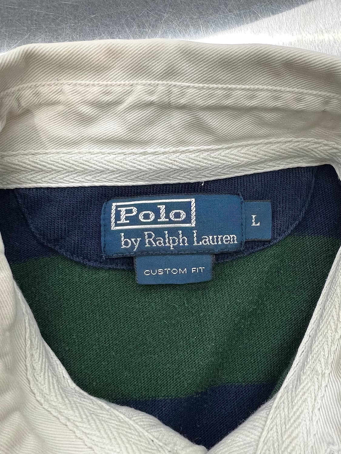 폴로 랄프로렌 스트라이프 코튼 럭비 카라 셔츠 상품이미지7