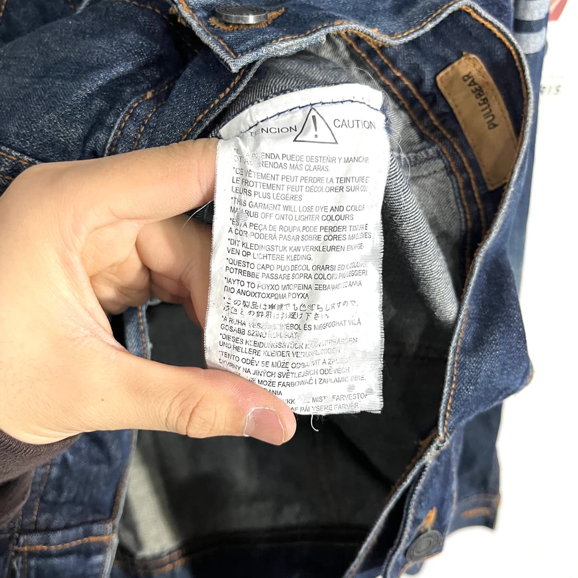 P&B 백프린팅 데님자켓 상품이미지4