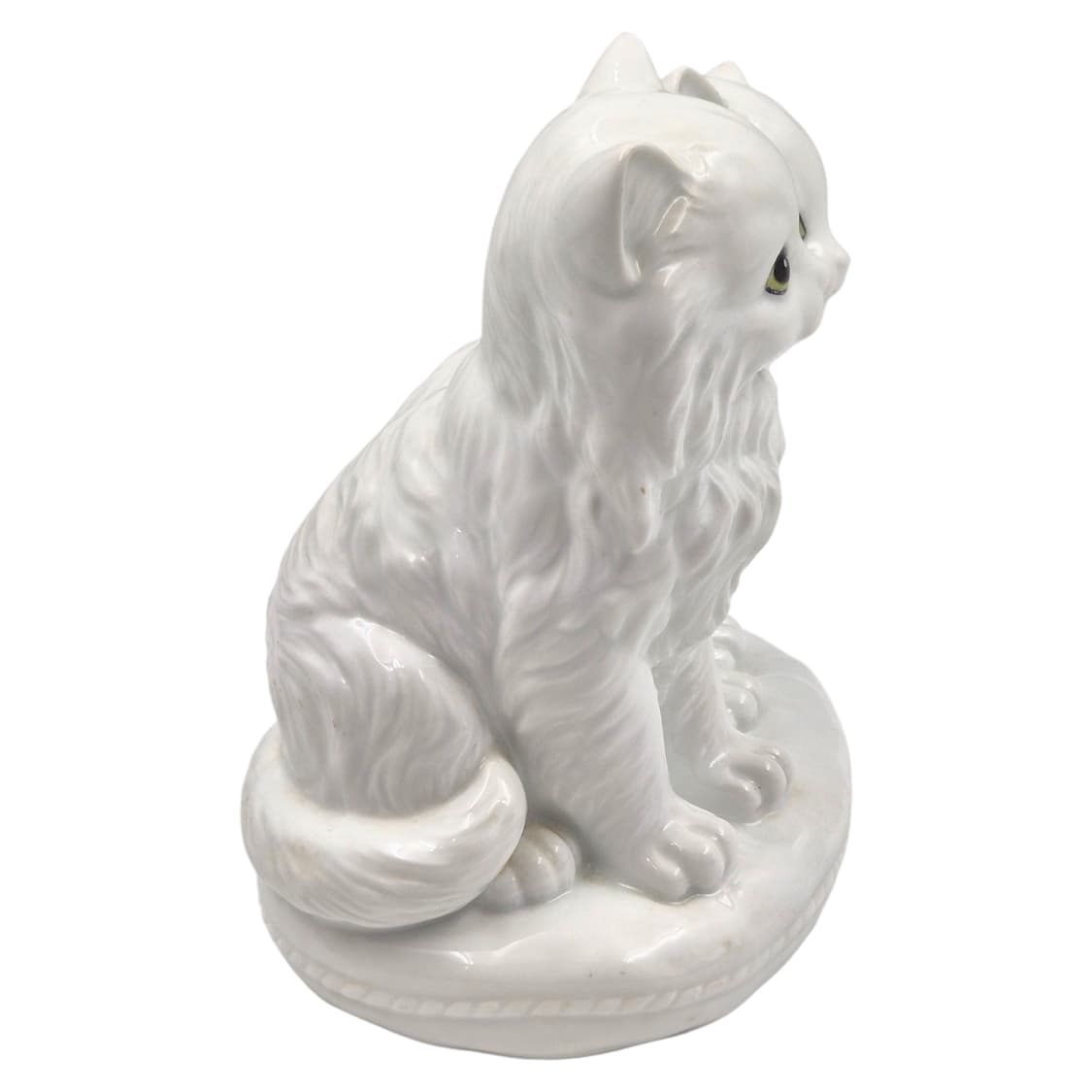 80s 이탈리아 드먼 포셀린 페르시안 고양이 램프 상품이미지5